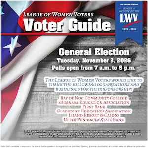 View the League of Women Voters Voter Guide Sept 2026